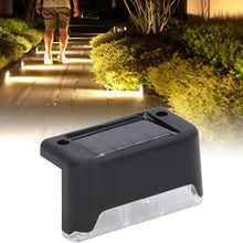 4-Piece Solar Waterproof Garden, Stair & Railing Lights